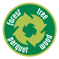 logo Forest tree parquet wood